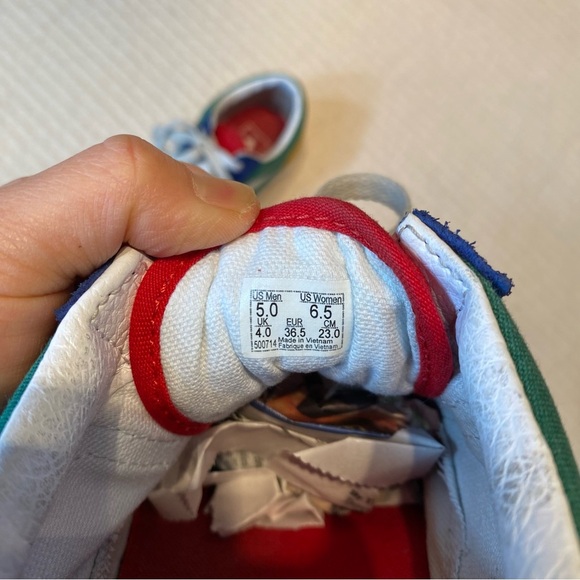 Vans Old Skool Yacht Club Skate Sneakers Size US Women 6.5 Colorful Suede Canvas - Picture 10 of 12